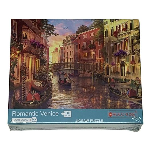 Romantic Venice Jigsaw Puzzle 1000 Pieces by Rocorose - Picture 1 of 5